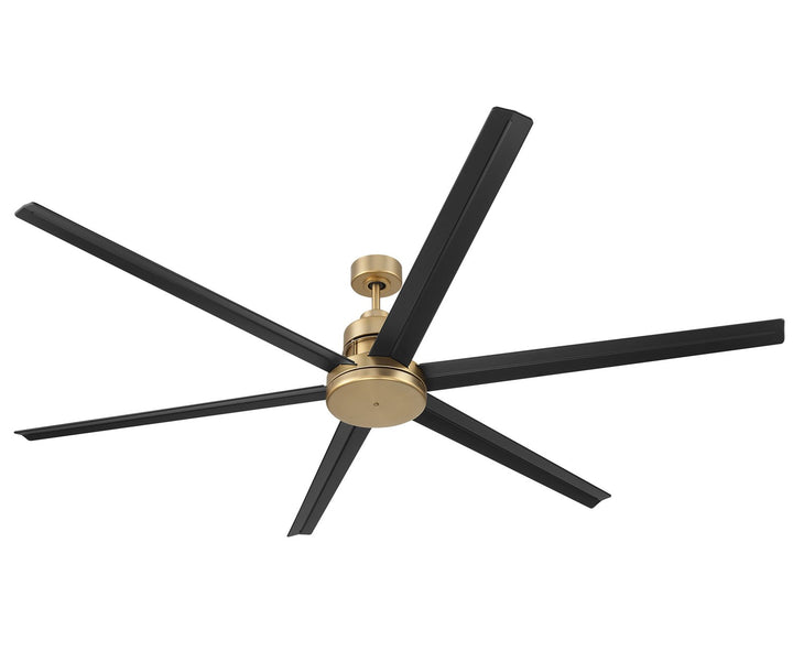 72in Mondo in Satin Brass w/ Flat Black Blades