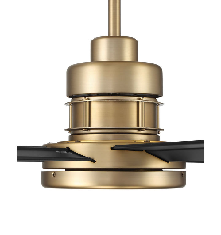 72in Mondo in Satin Brass w/ Flat Black Blades