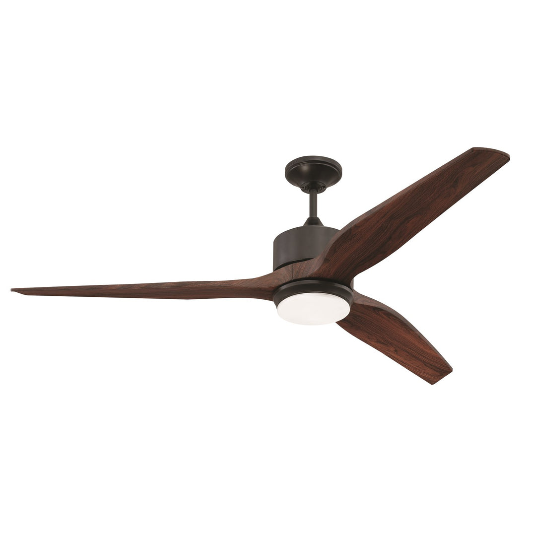 60in Mobi Indoor/Outdoor in Oiled Bronze w/ Mahogany Blades by Craftmade