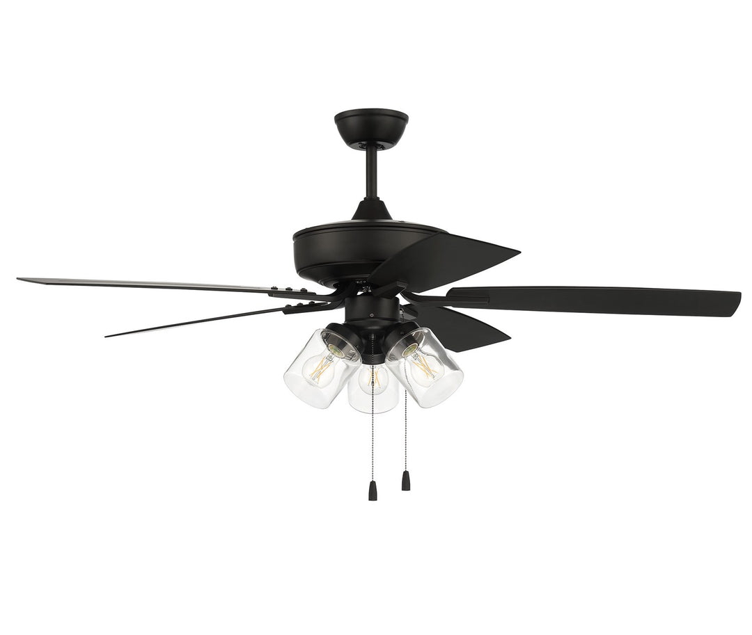 52in Outdoor Pro Plus 104 in Flat Black  w/ Flat Black Blades by Craftmade