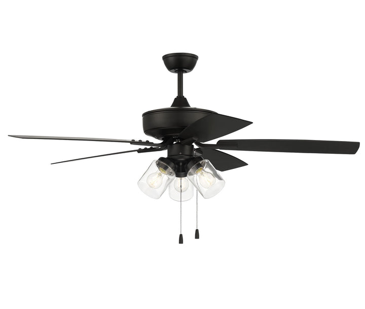 52in Outdoor Pro Plus 104 in Flat Black  w/ Flat Black Blades