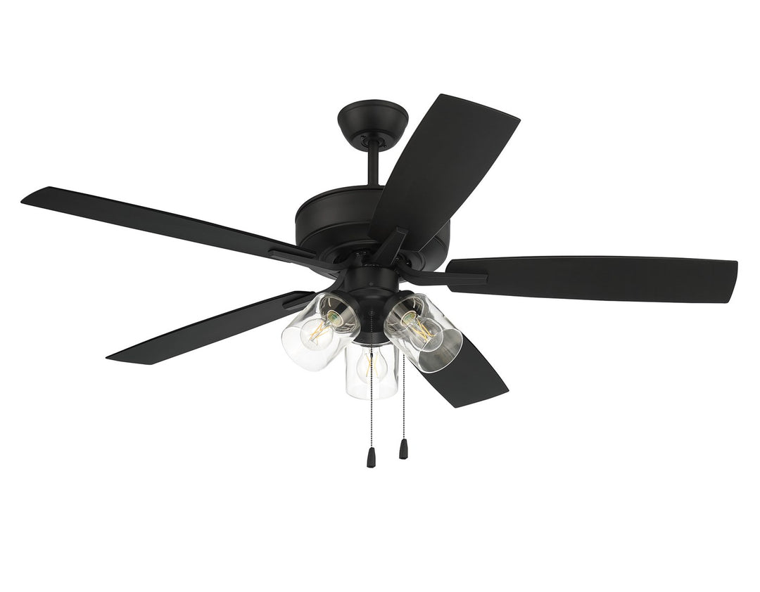 52in Outdoor Pro Plus 104 in Flat Black  w/ Flat Black Blades