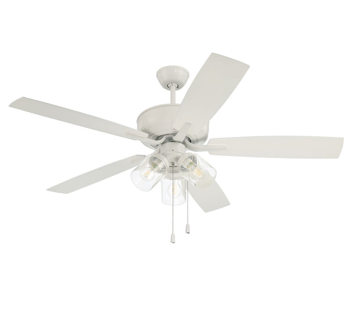 52in Outdoor Pro Plus 104 in White w/ Matte White Blades