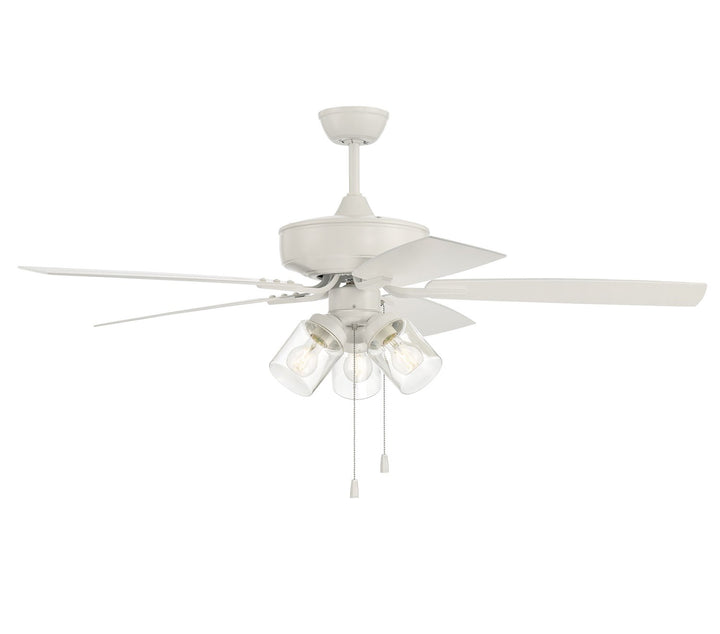 52in Outdoor Pro Plus 104 in White w/ Matte White Blades