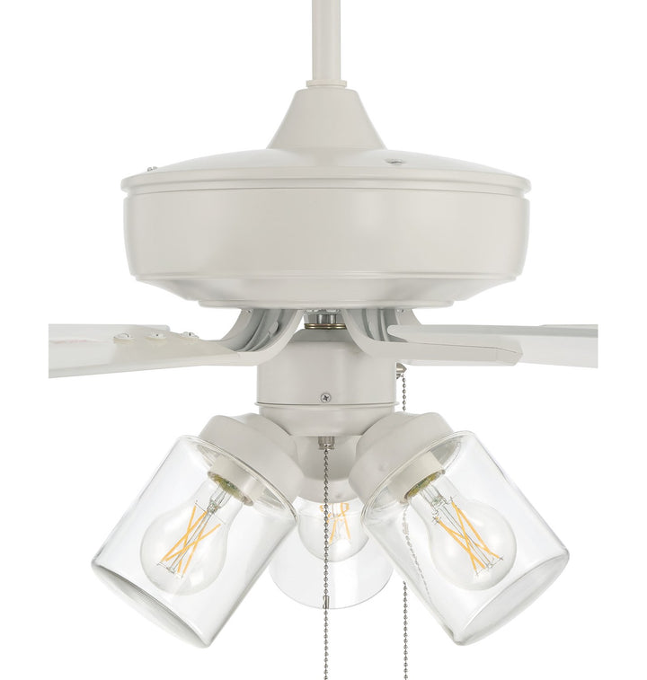 52in Outdoor Pro Plus 104 in White w/ Matte White Blades