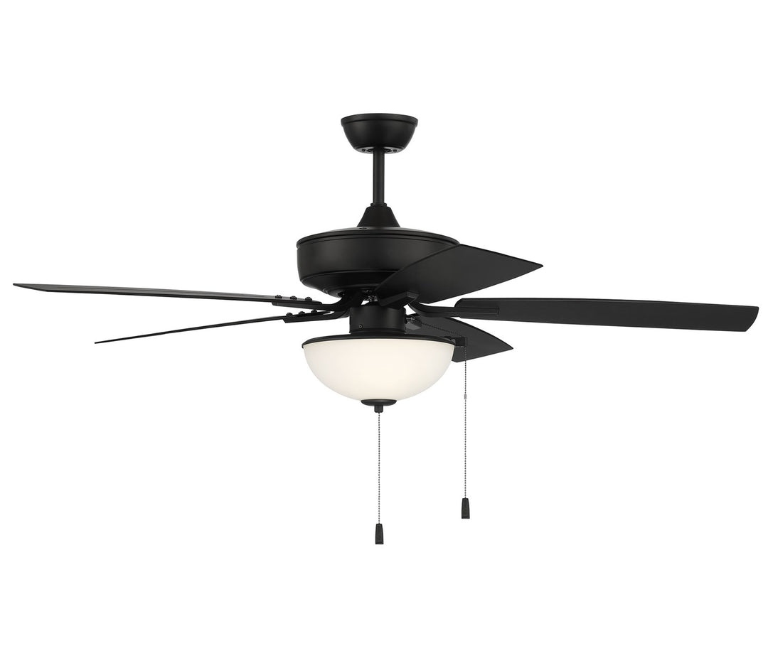 52in Outdoor Pro Plus 211 in Flat Black  w/ Flat Black Blades
