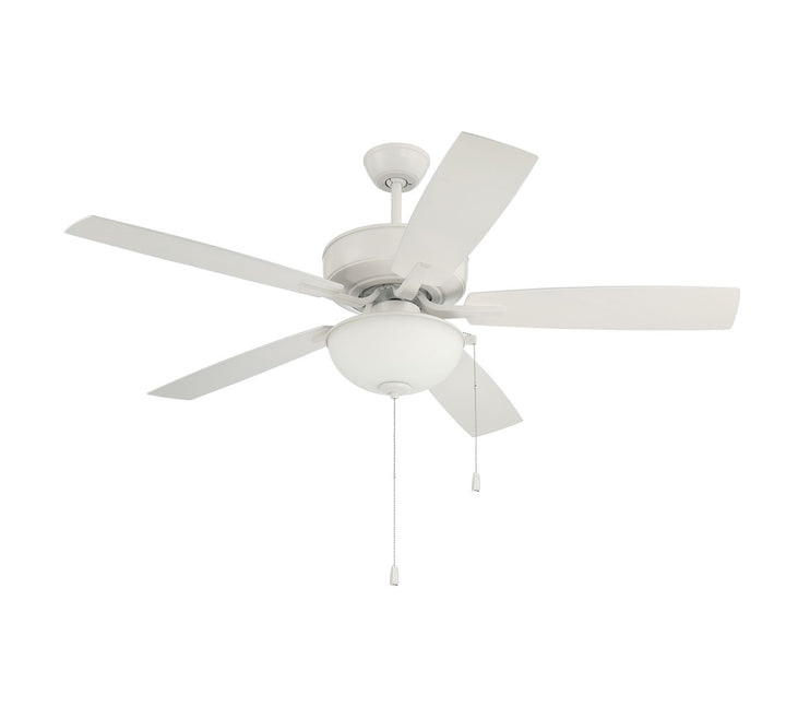52in Outdoor Pro Plus 211 in White w/ Matte White Blades