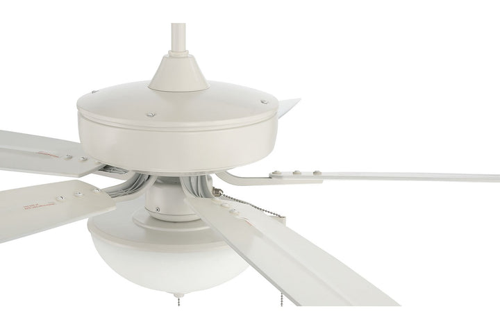 52in Outdoor Pro Plus 211 in White w/ Matte White Blades