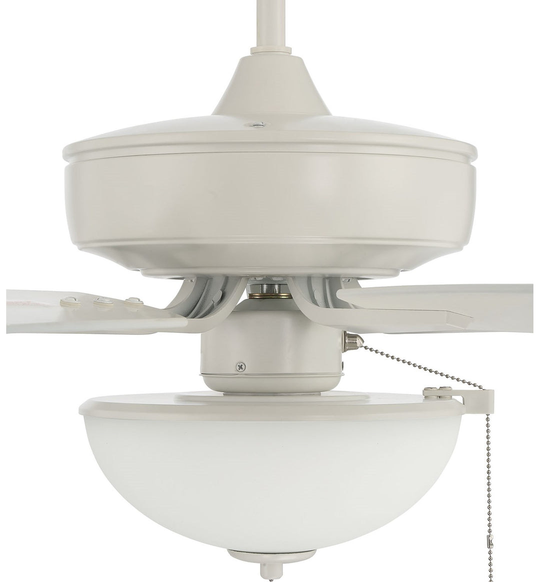 52in Outdoor Pro Plus 211 in White w/ Matte White Blades