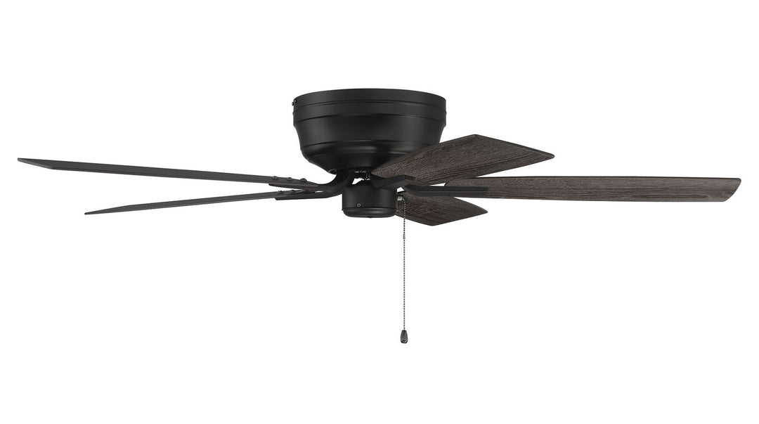 52in Pro Plus Hugger in Flat Black  w/ Flat Black/Greywood Blades by Craftmade