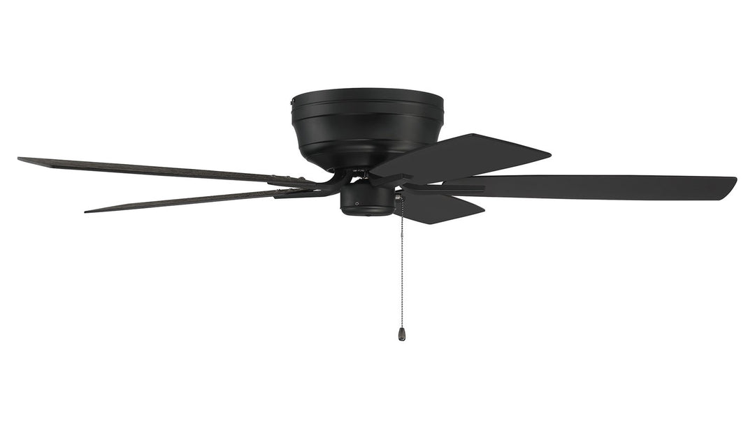 52in Pro Plus Hugger in Flat Black  w/ Flat Black/Greywood Blades