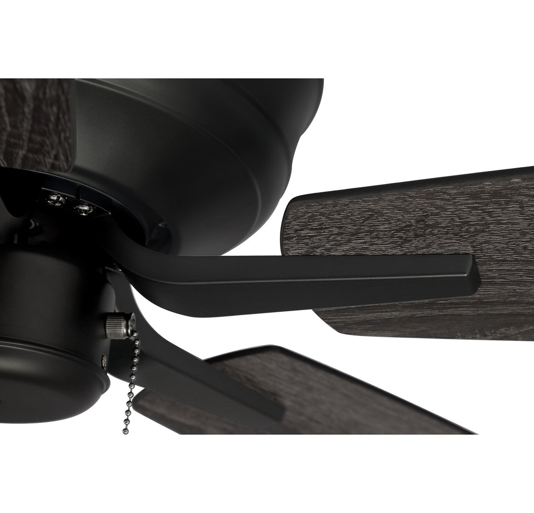 52in Pro Plus Hugger in Flat Black  w/ Flat Black/Greywood Blades