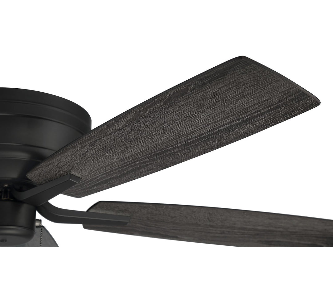 52in Pro Plus Hugger in Flat Black  w/ Flat Black/Greywood Blades