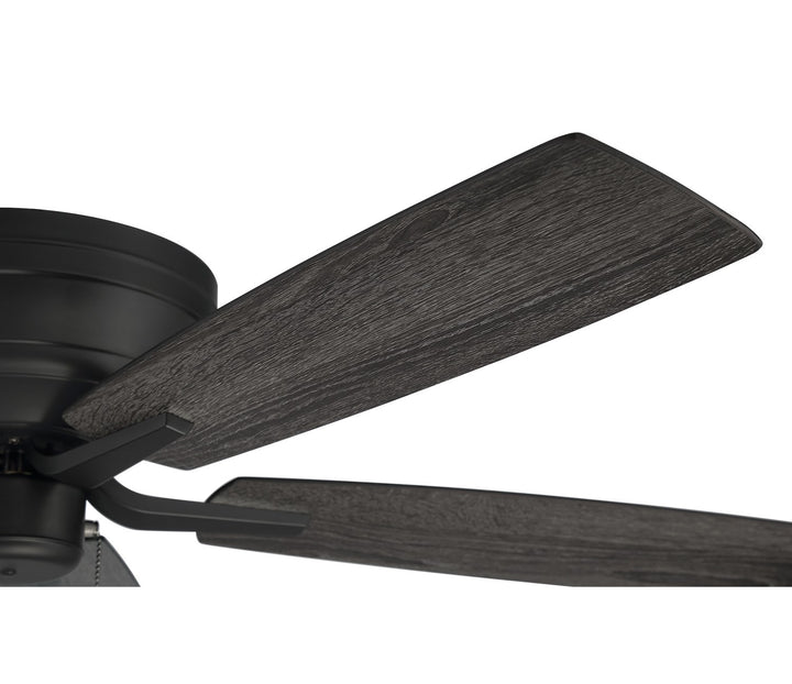 52in Pro Plus Hugger in Flat Black  w/ Flat Black/Greywood Blades