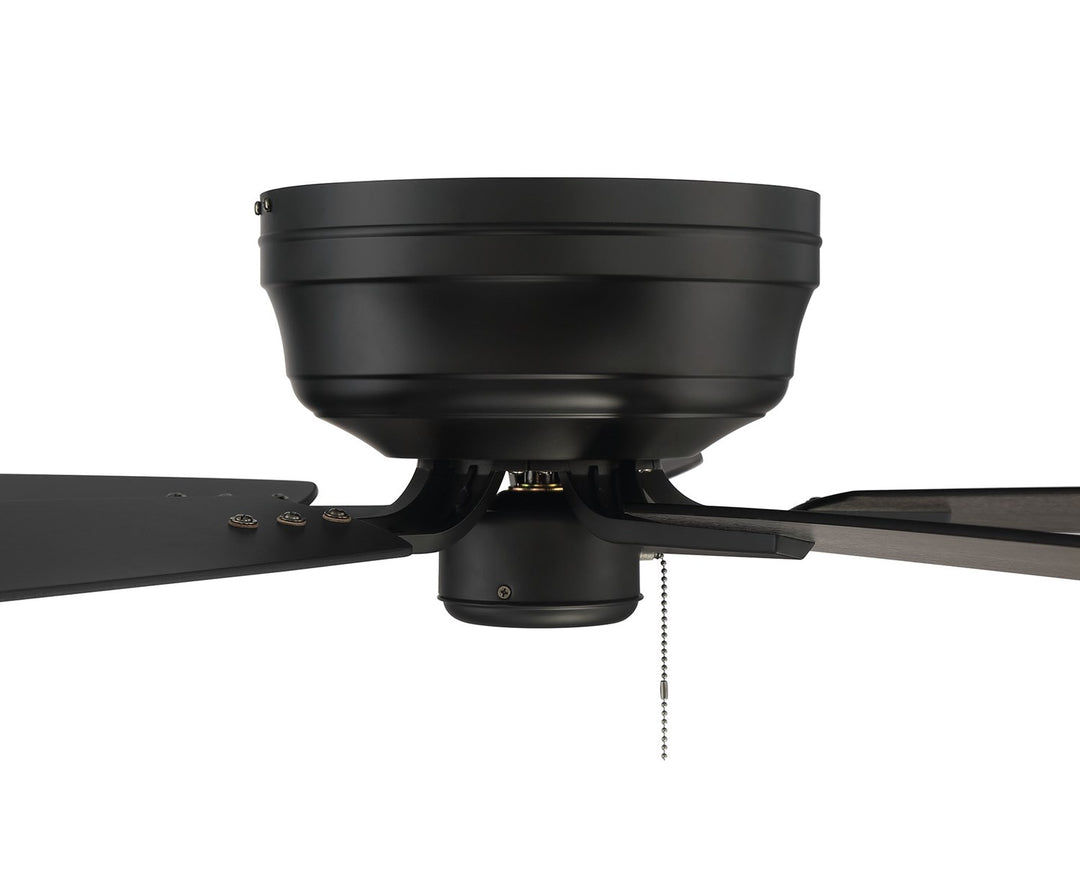 52in Pro Plus Hugger in Flat Black  w/ Flat Black/Greywood Blades