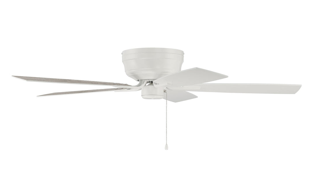 52in Pro Plus Hugger in White w/ White/Washed Oak Blades by Craftmade