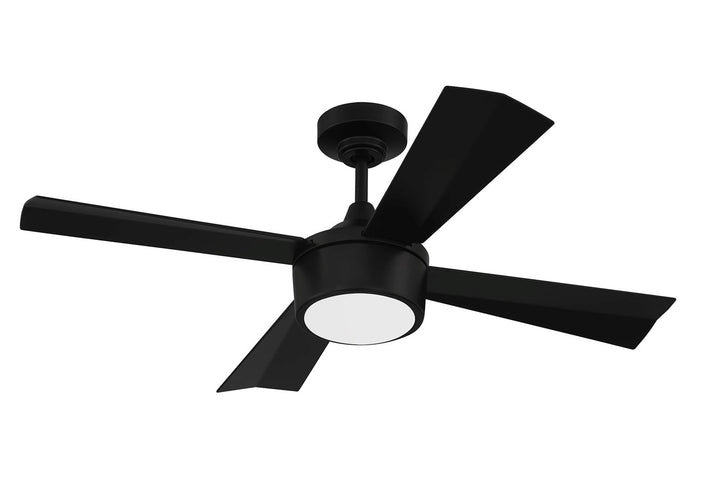 42in TheoFlat Black Finish Flat Black Blades Light Kit Inlcuded (Optional)