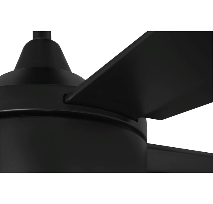 42in TheoFlat Black Finish Flat Black Blades Light Kit Inlcuded (Optional)