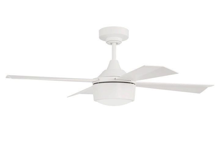 42in TheoWhite Finish White Blades Light Kit Inlcuded (Optional) by Craftmade