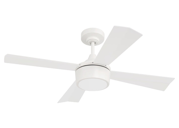 42in TheoWhite Finish White Blades Light Kit Inlcuded (Optional)
