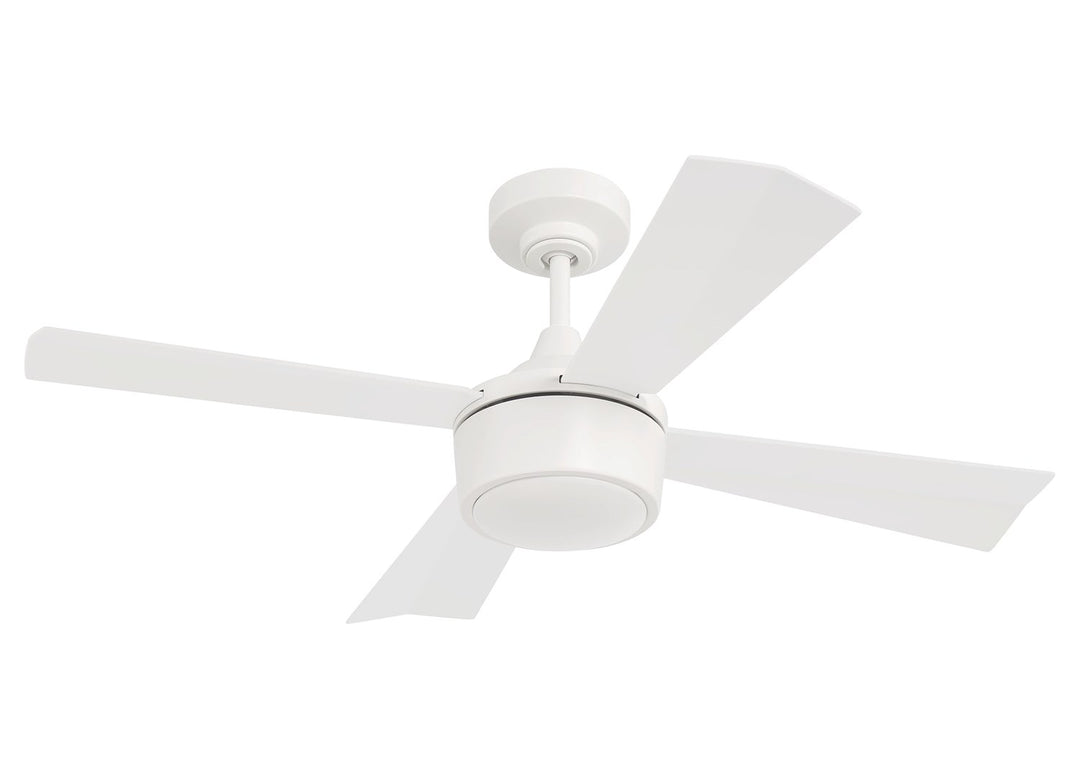42in TheoWhite Finish White Blades Light Kit Inlcuded (Optional)