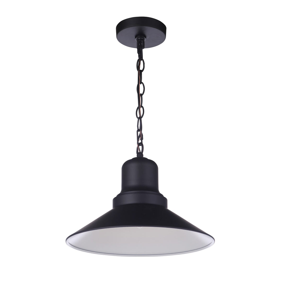 Singleton 1 Light 14in Outdoor Pendant in Midnight by Craftmade
