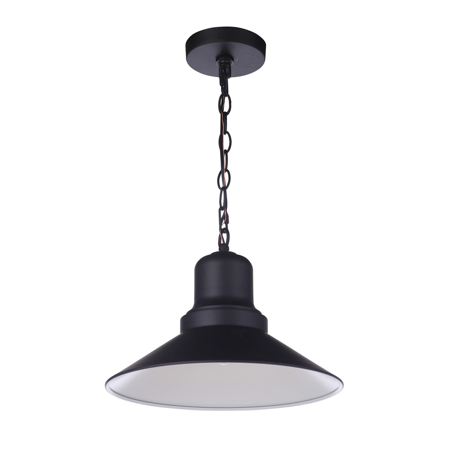 Singleton 1 Light 14in Outdoor Pendant in Midnight by Craftmade