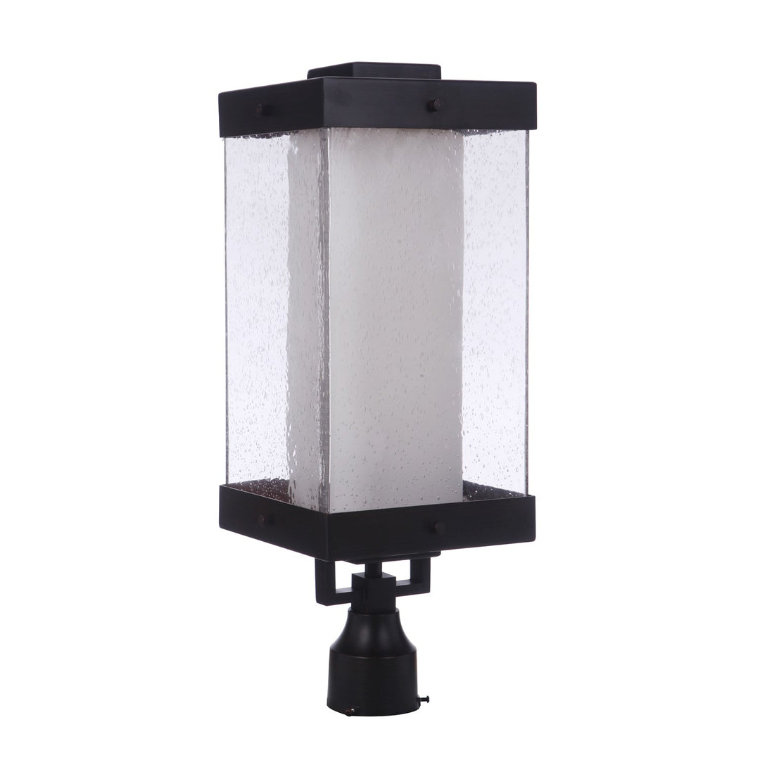 Hayner 1 Light Outdoor Post Mount in Midnight by Craftmade