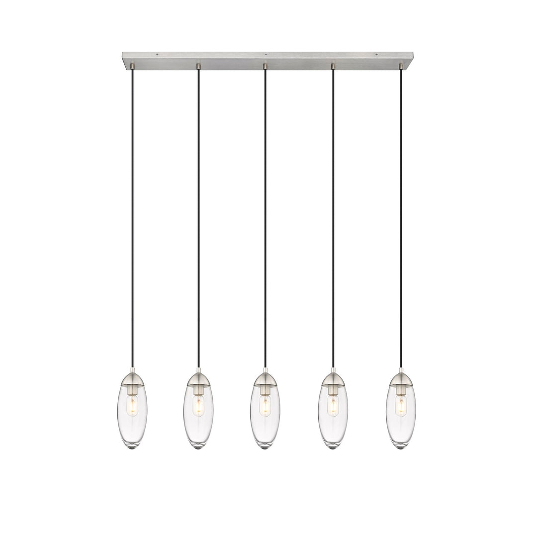 5 Light Linear Chandelier by Z-Lite
