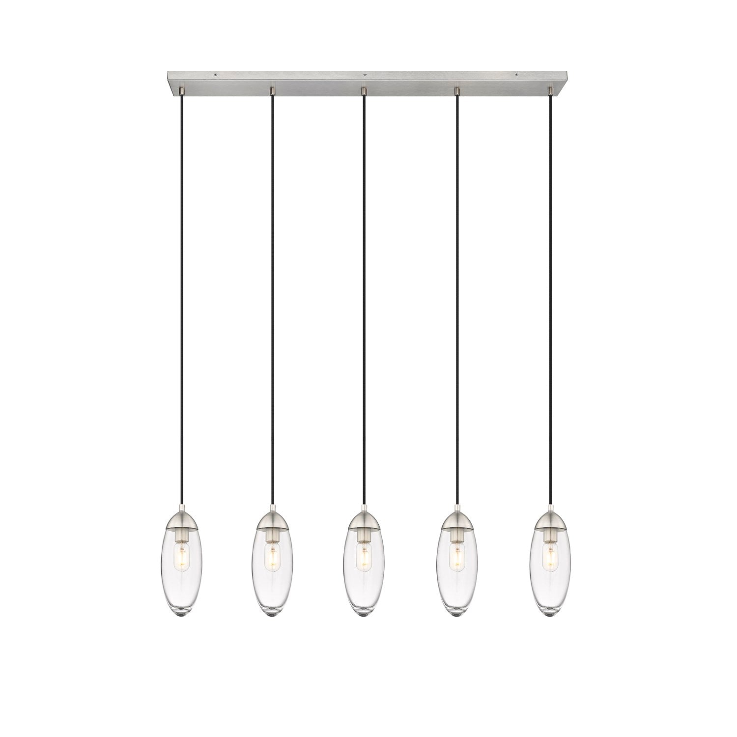 5 Light Linear Chandelier by Z-Lite