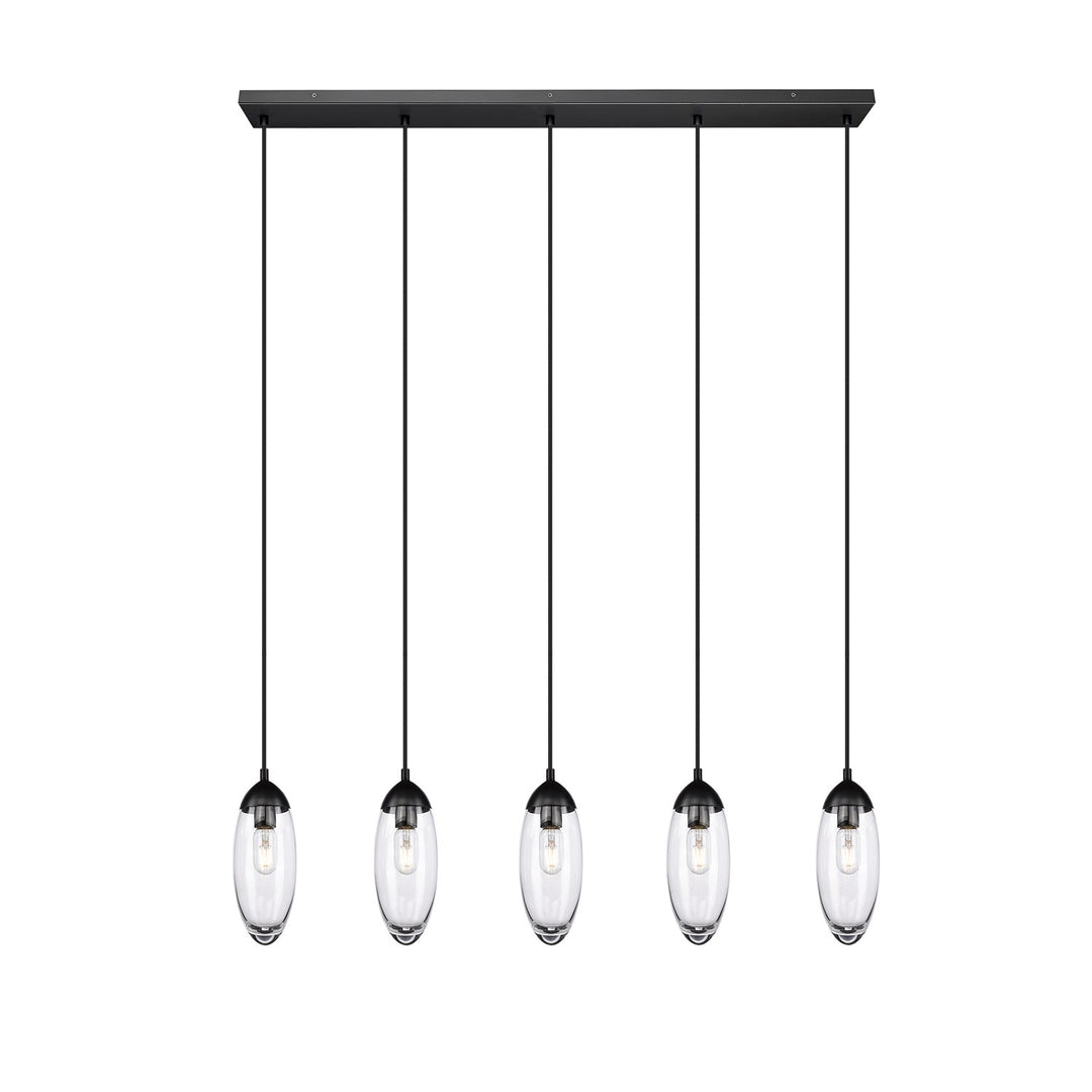 5 Light Linear Chandelier by Z-Lite