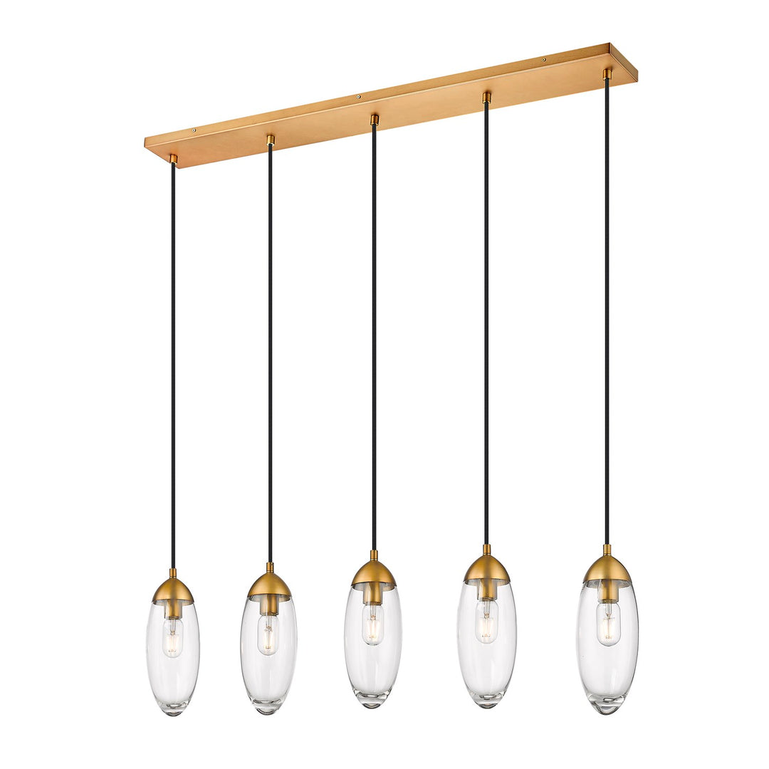 5 Light Linear Chandelier by Z-Lite