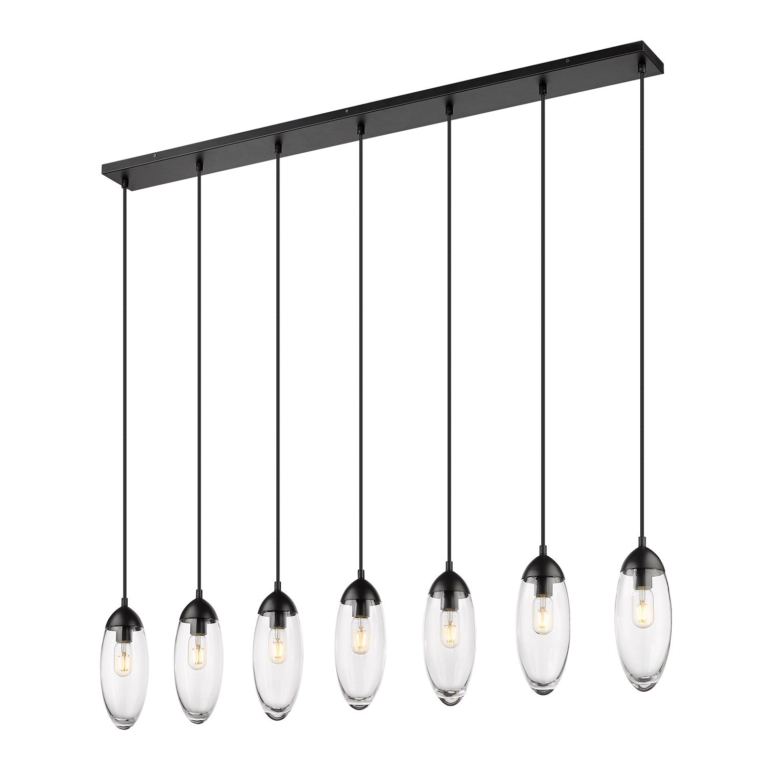 7 Light Linear Chandelier by Z-Lite
