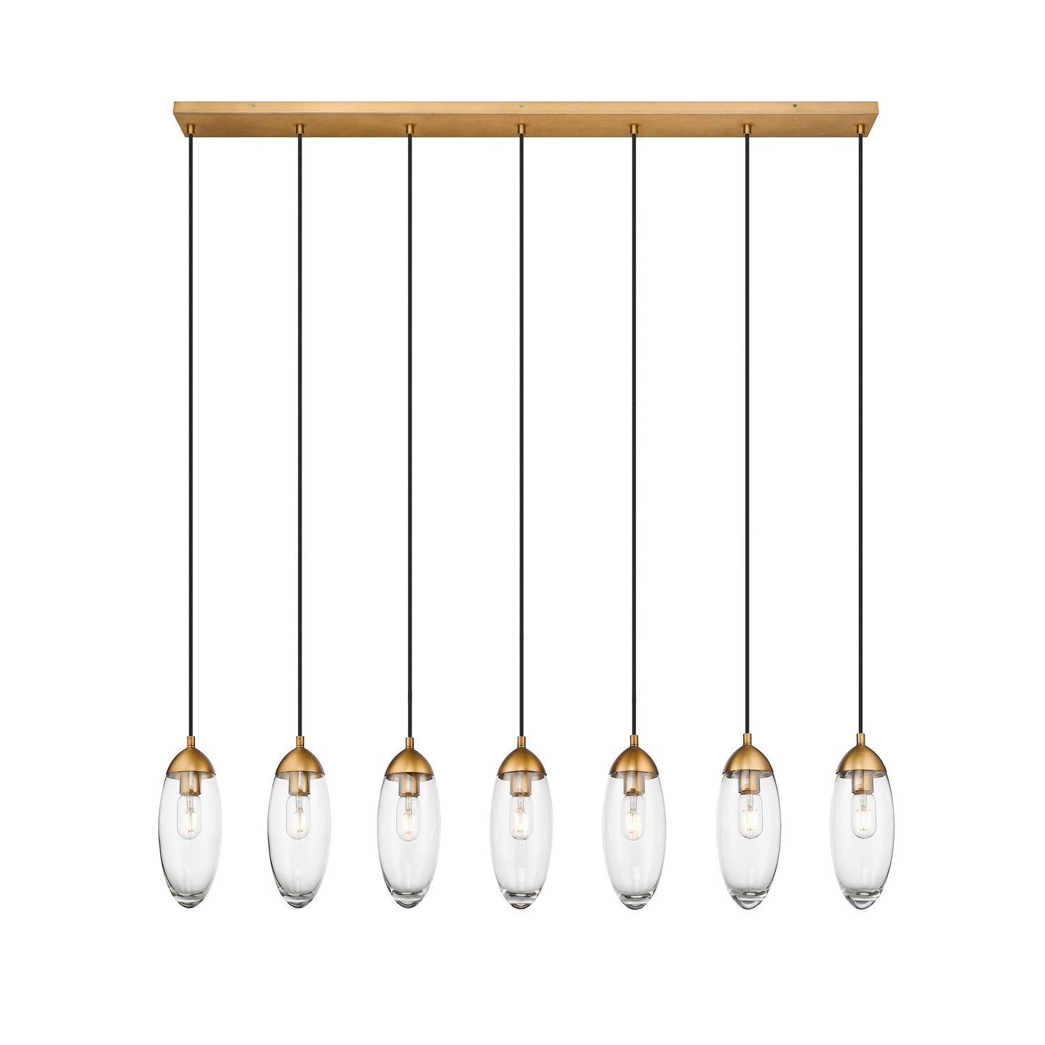 7 Light Linear Chandelier by Z-Lite