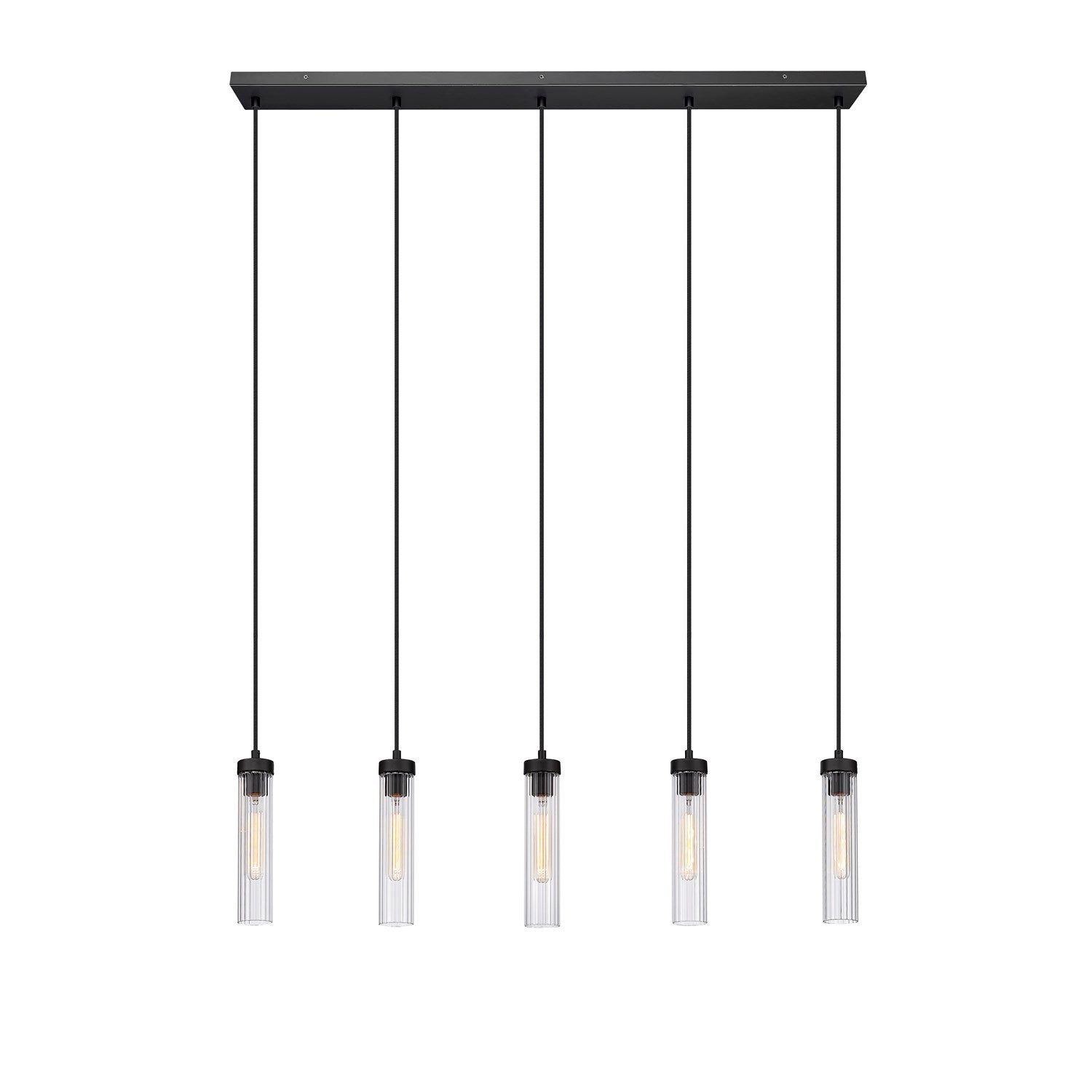 5 Light Linear Chandelier by Z-Lite