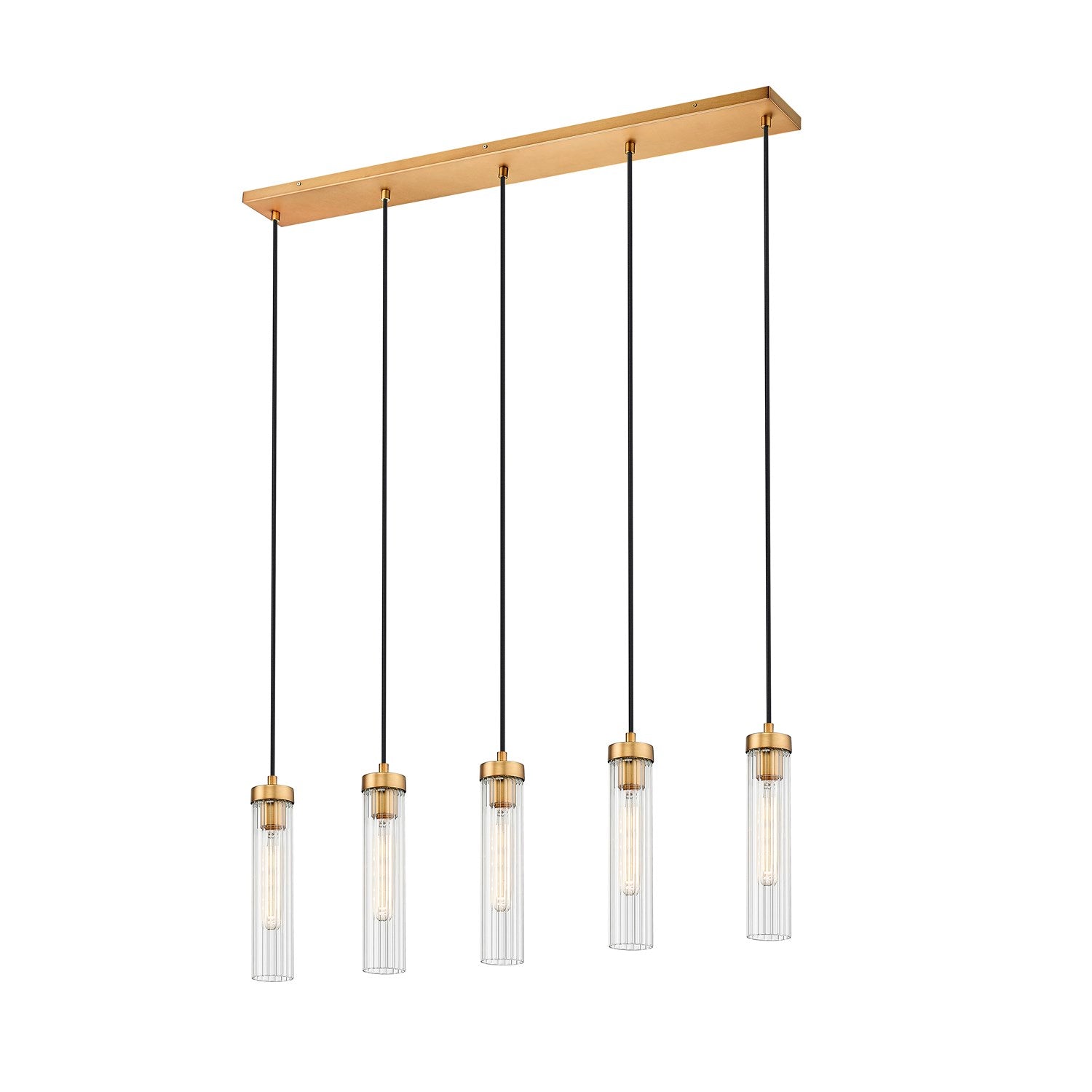 5 Light Linear Chandelier by Z-Lite