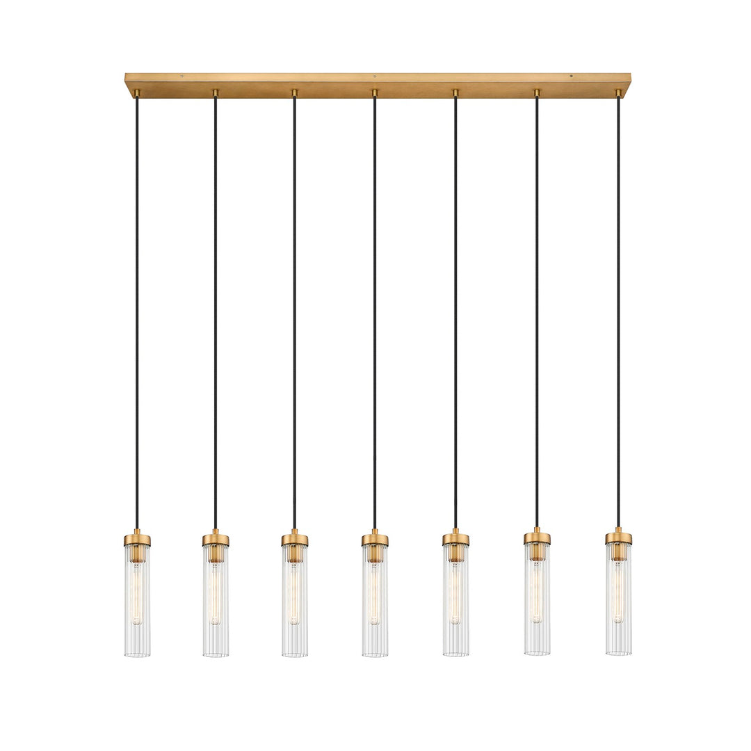 7 Light Linear Chandelier by Z-Lite