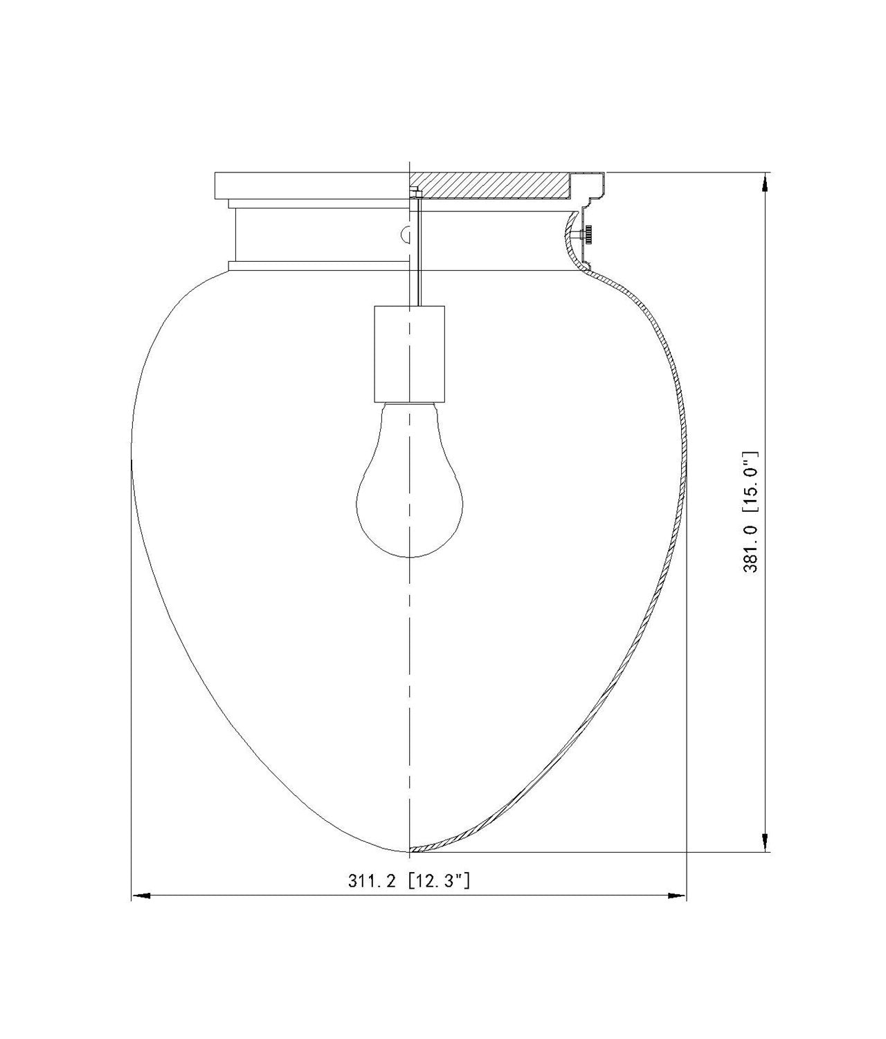 1 Light Flush Mount