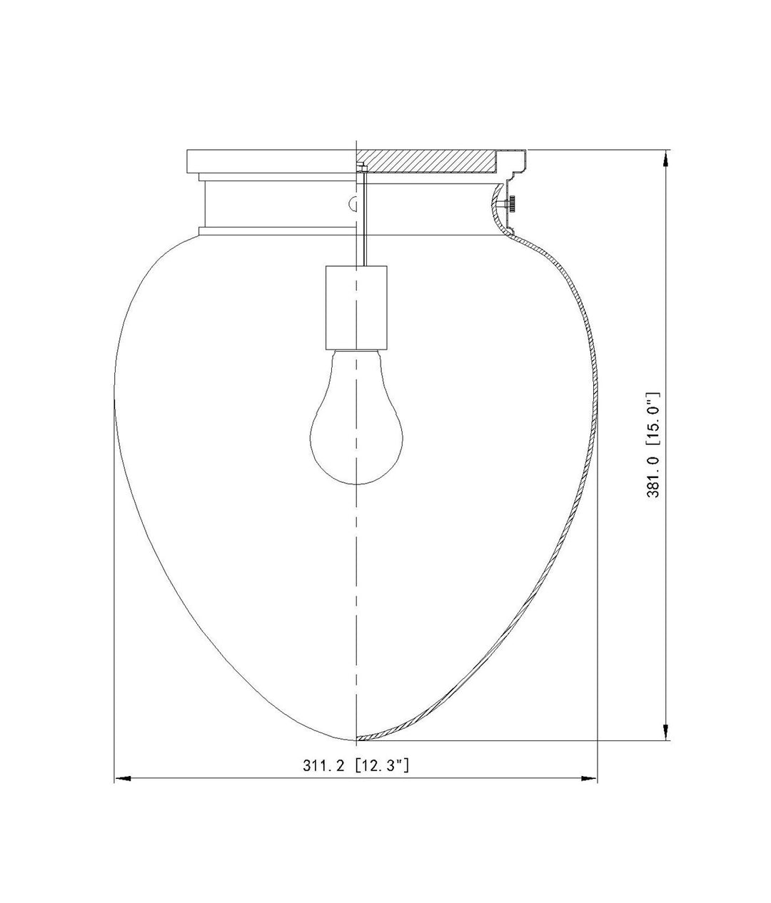 1 Light Flush Mount