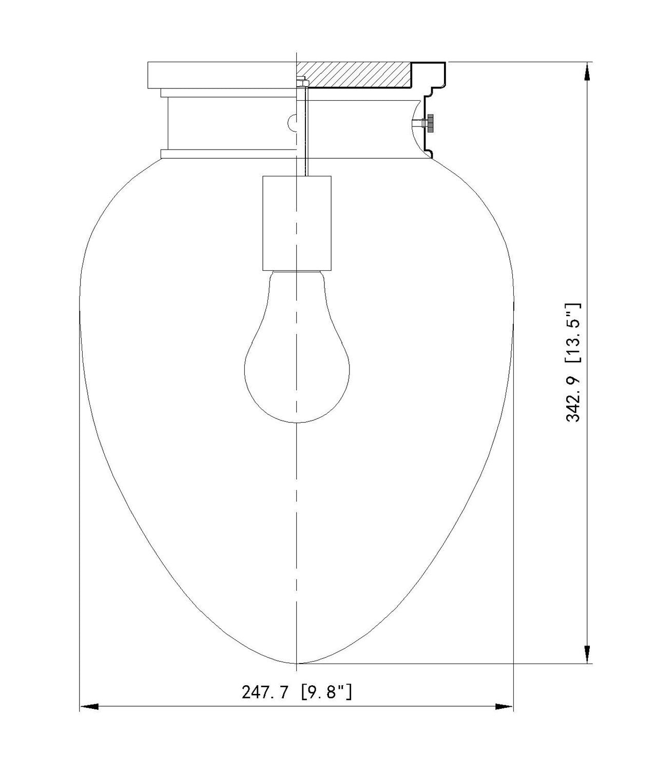 1 Light Flush Mount
