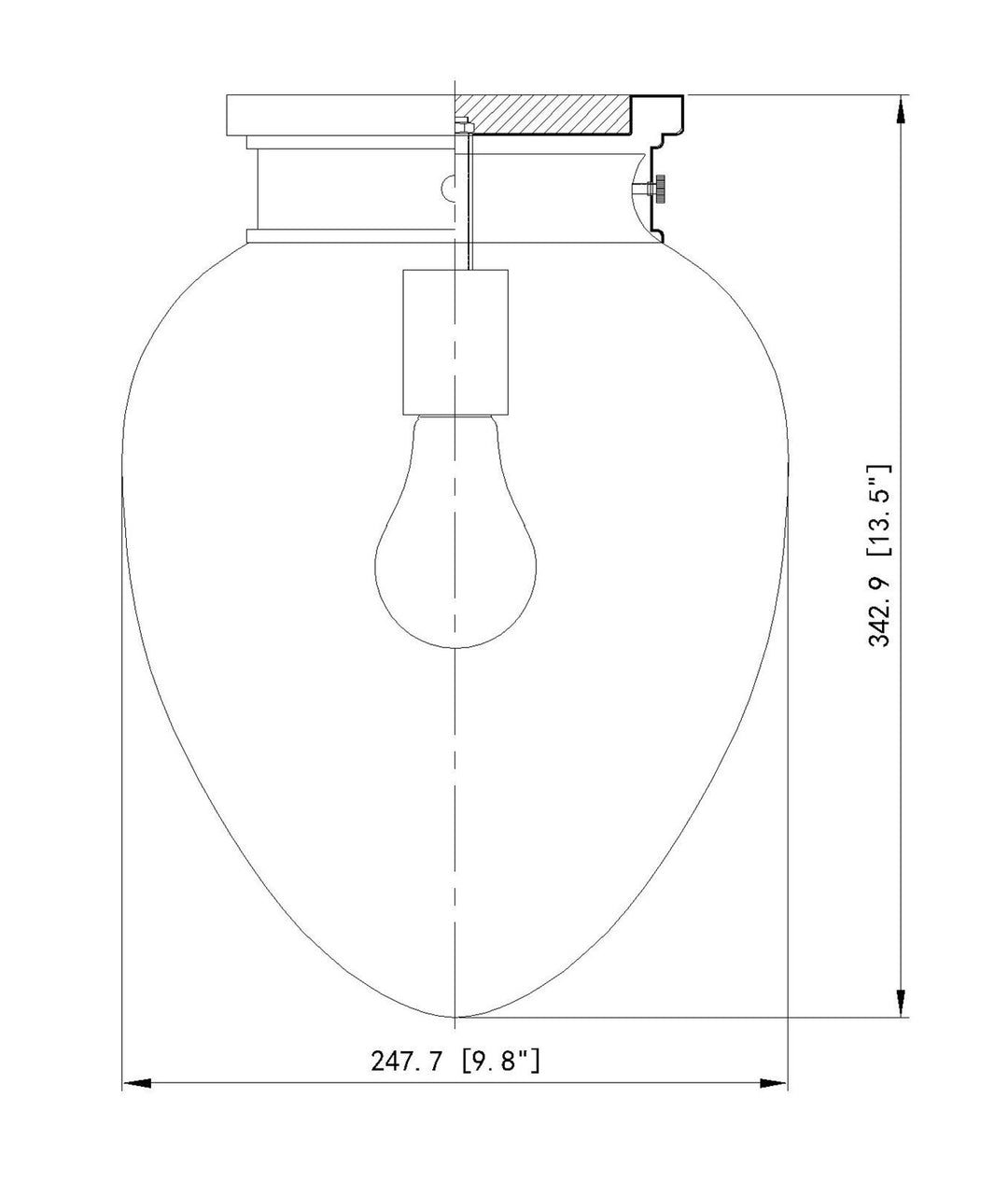 1 Light Flush Mount