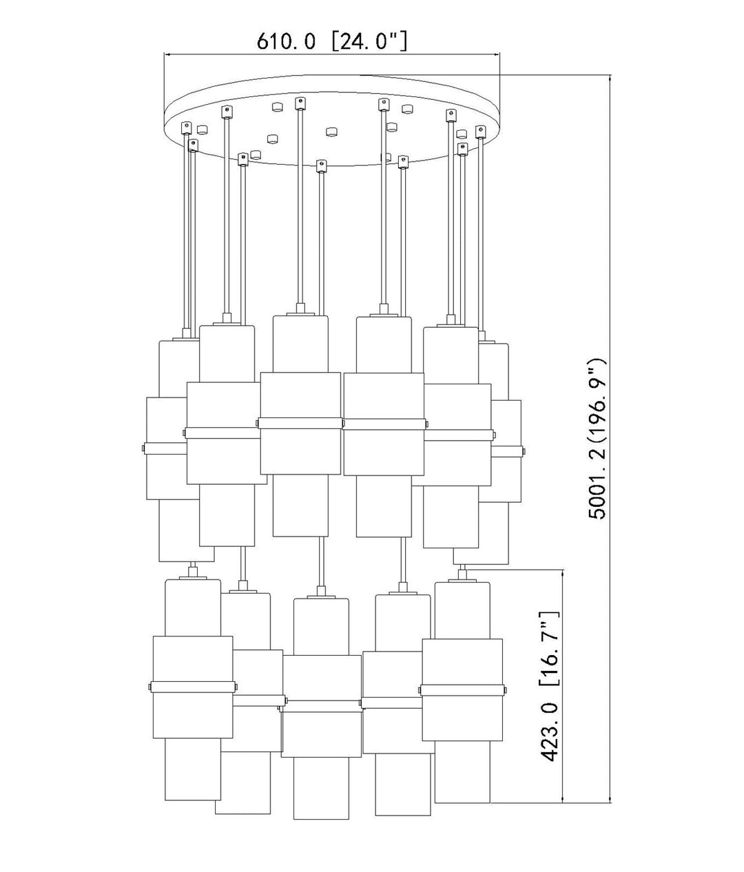 11 Light Chandelier