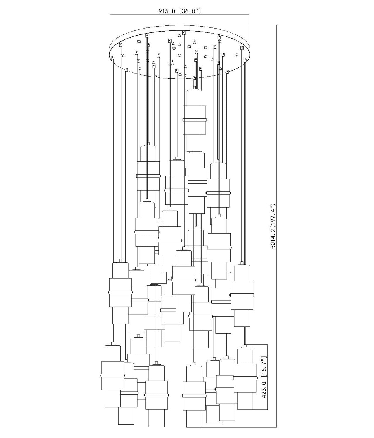27 Light Chandelier