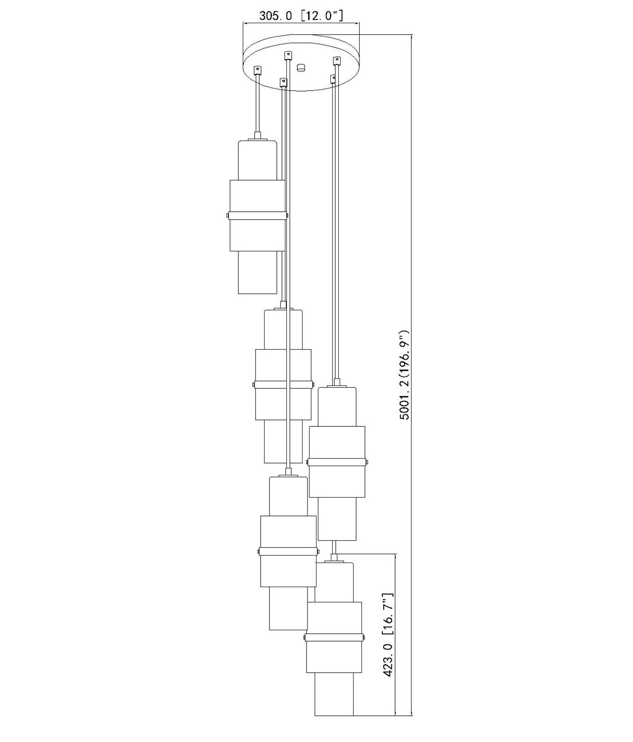 5 Light Chandelier
