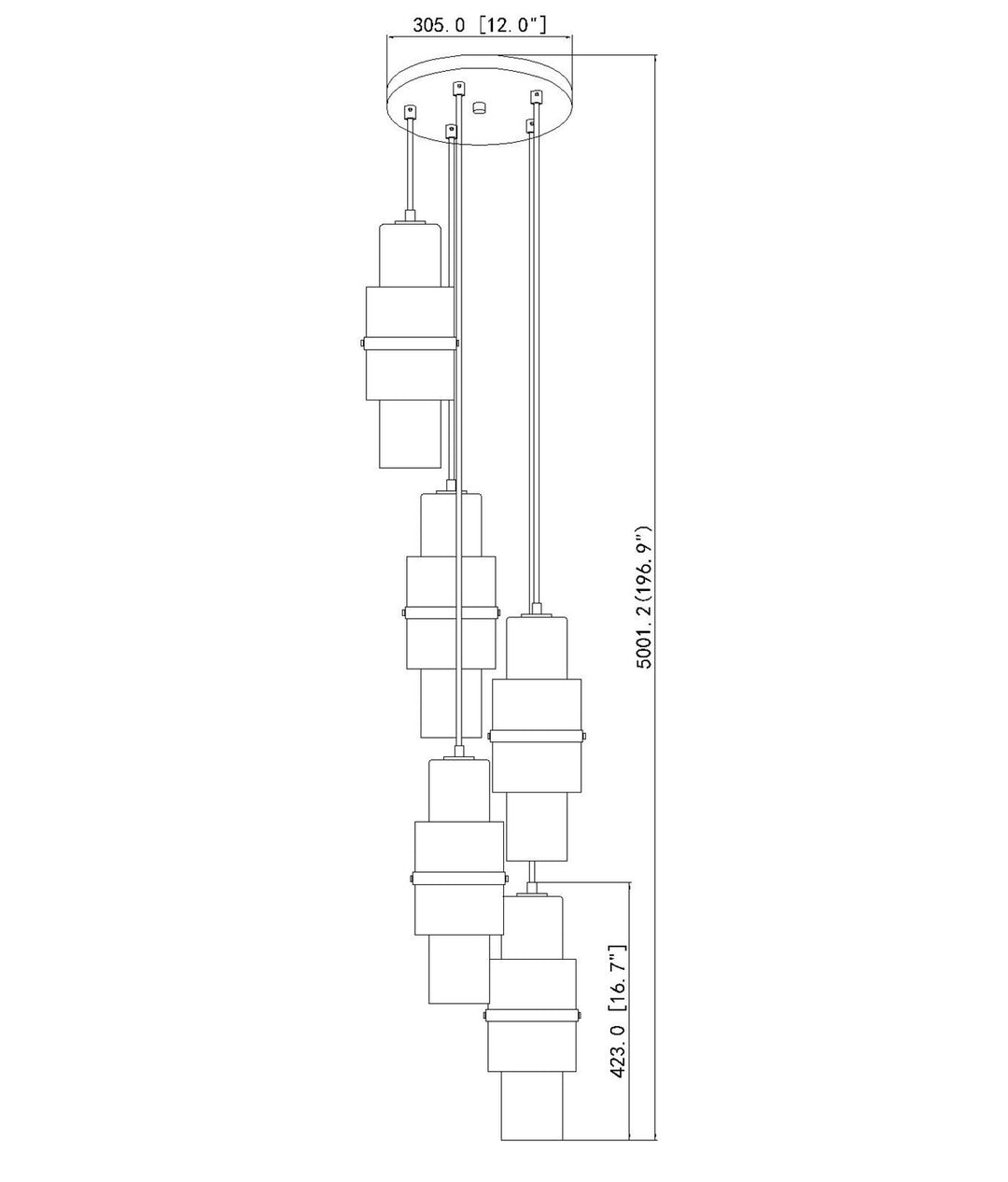 5 Light Chandelier