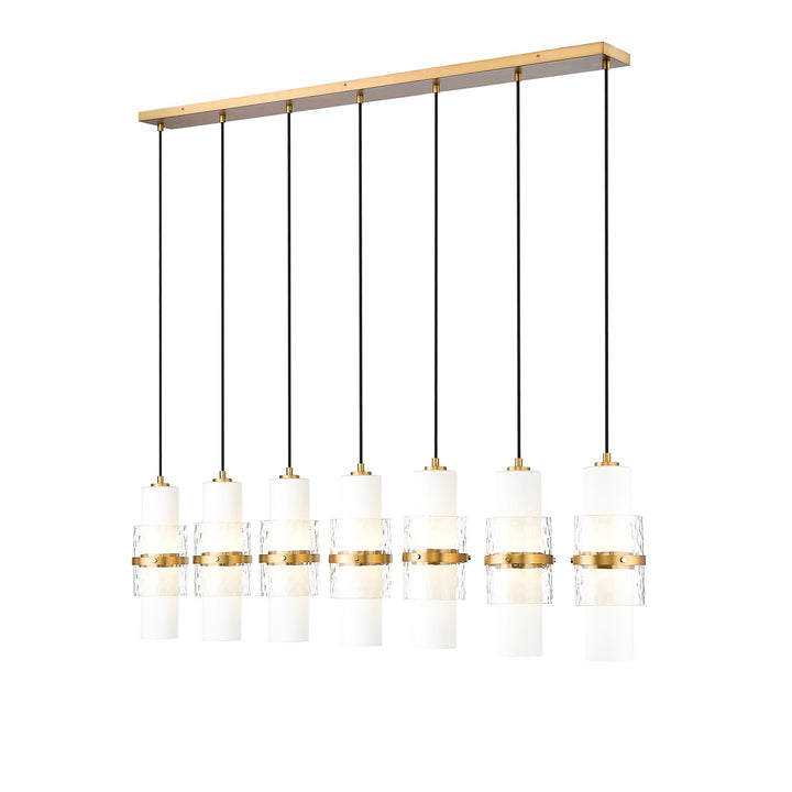 7 Light Linear Chandelier by Z-Lite