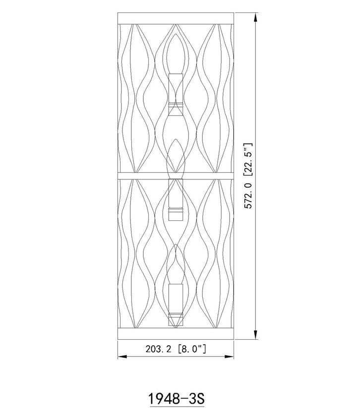 3 Light Wall Sconce
