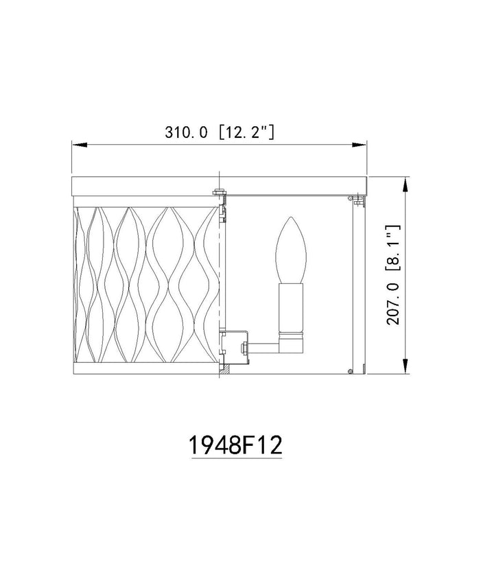 3 Light Flush Mount