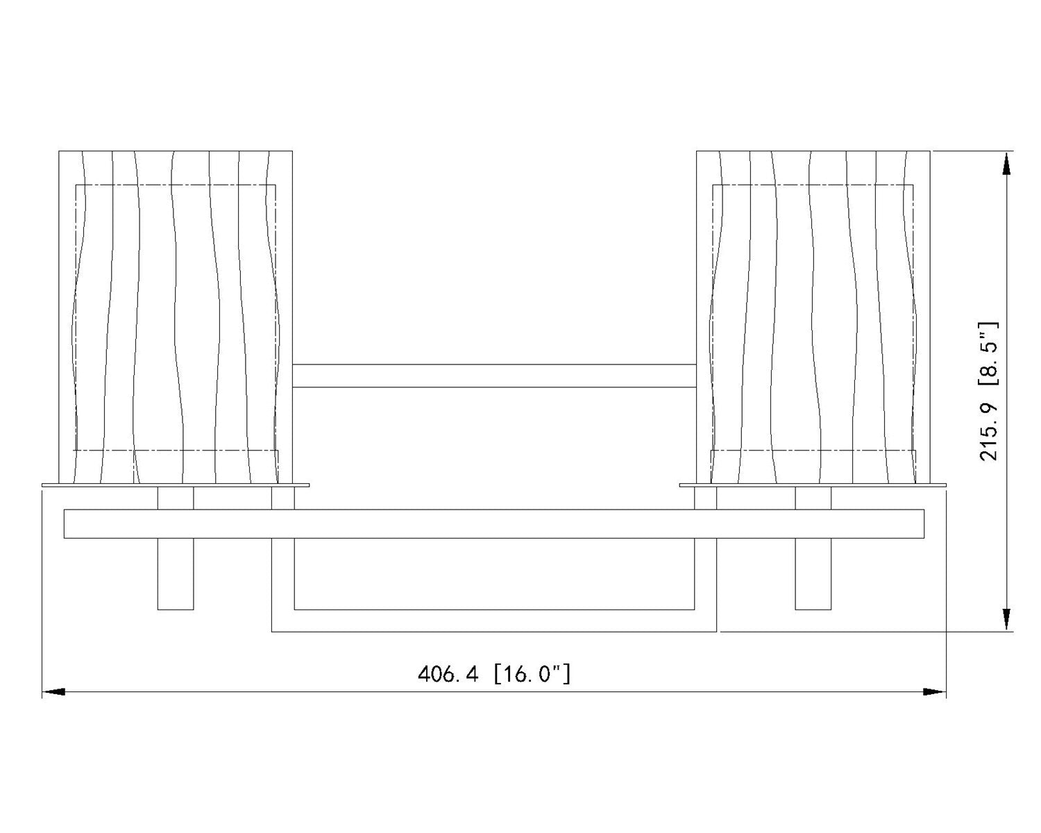 2 Light Vanity
