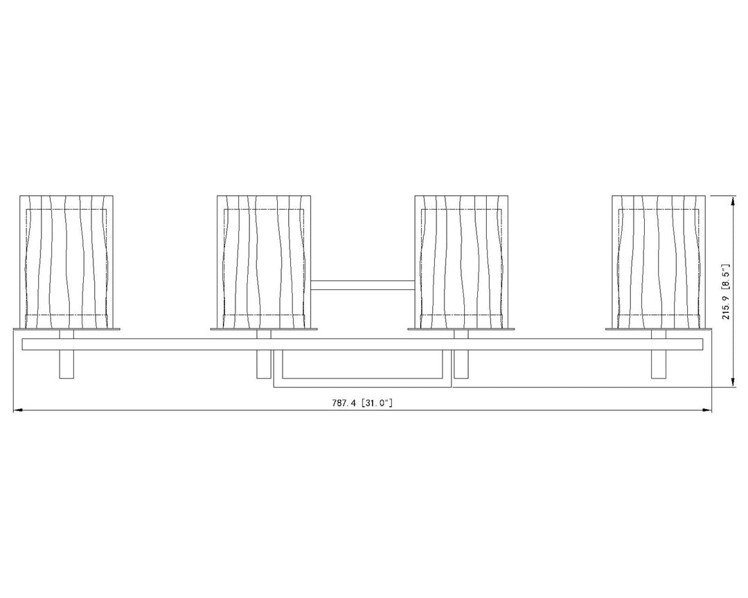 4 Light Vanity